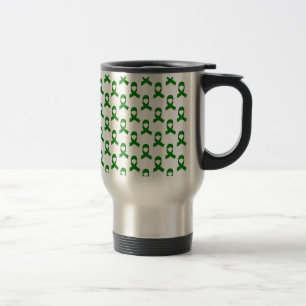 Taza De Viaje Patrón de cinta verde