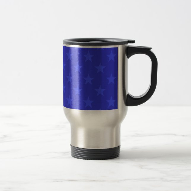 Taza De Viaje Patrón de estrellas azules (Derecha)