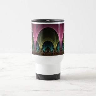Taza De Viaje Patrón de fantasía especial Resumen Fractal colori