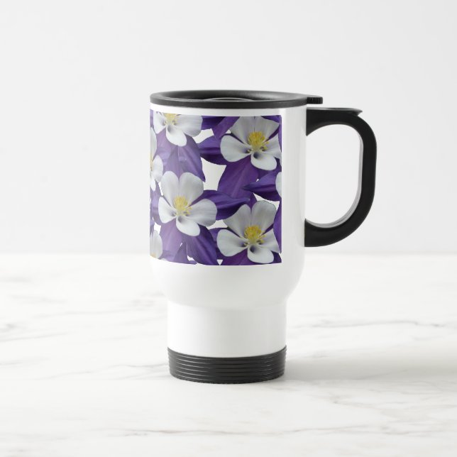 Taza De Viaje Patrón de flor de columna (Derecha)