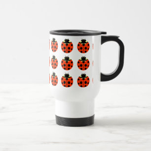 Taza De Viaje patrón de ladybug