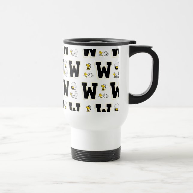 Taza De Viaje Patrón de letras deportivas de variabilidad de Woo (Derecha)