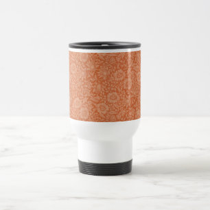Taza De Viaje Patrón de Malva de William Morris: Floral Terracot