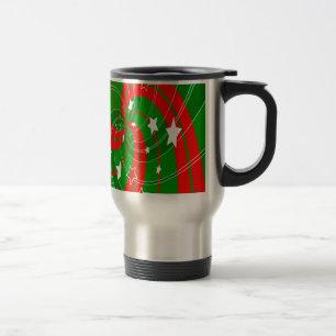 Taza De Viaje patrón de navidad de navidades abstractos