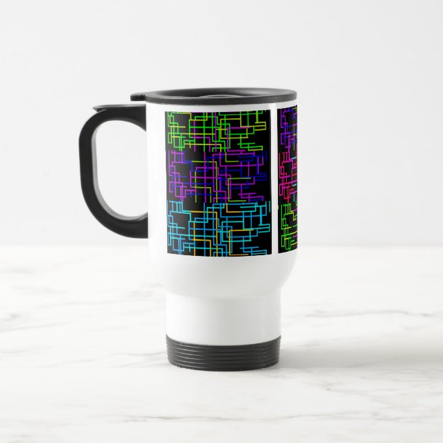 Taza De Viaje Patrón de neón (Izquierda)