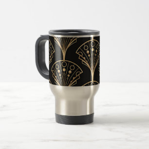 Taza De Viaje Patrón de Palmeta Art Déco