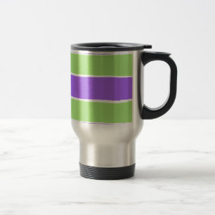 Taza De Viaje Patrón de papel rayado arrancado