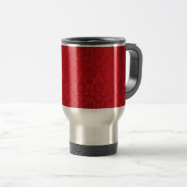 Taza De Viaje Patrón de terciopelo rojo de William Morris