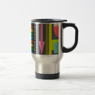 Taza De Viaje Patrón del panel de control de tecnología abstract