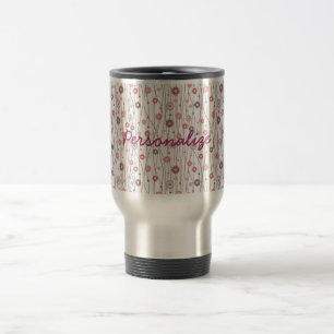 Taza De Viaje Patrón floral de moda femenina