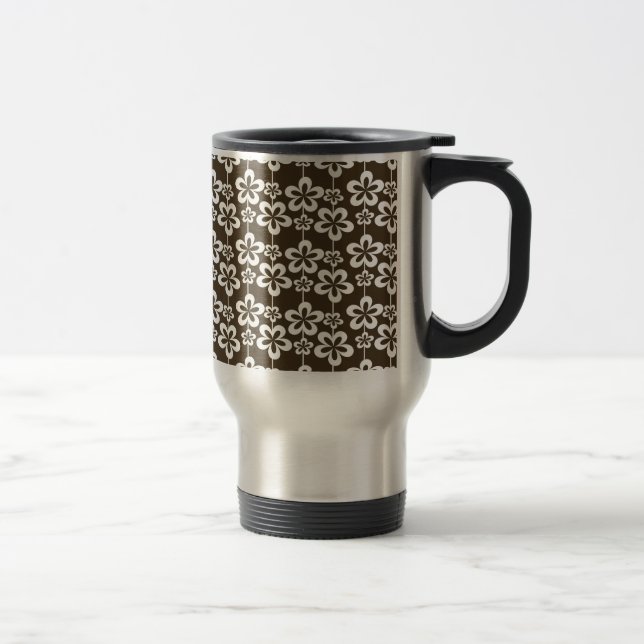 Taza De Viaje Patrón floral de moda Girly (Derecha)