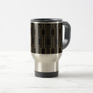 Taza De Viaje Patrón geométrico Art Deco