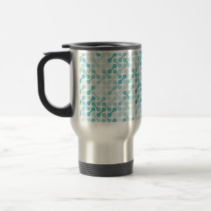 Taza De Viaje Patrón metabólico azul