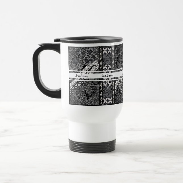 Taza De Viaje Patrón moderno de BATIK (Izquierda)