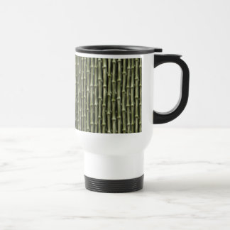 Taza De Viaje Patrón natural de bambú verde