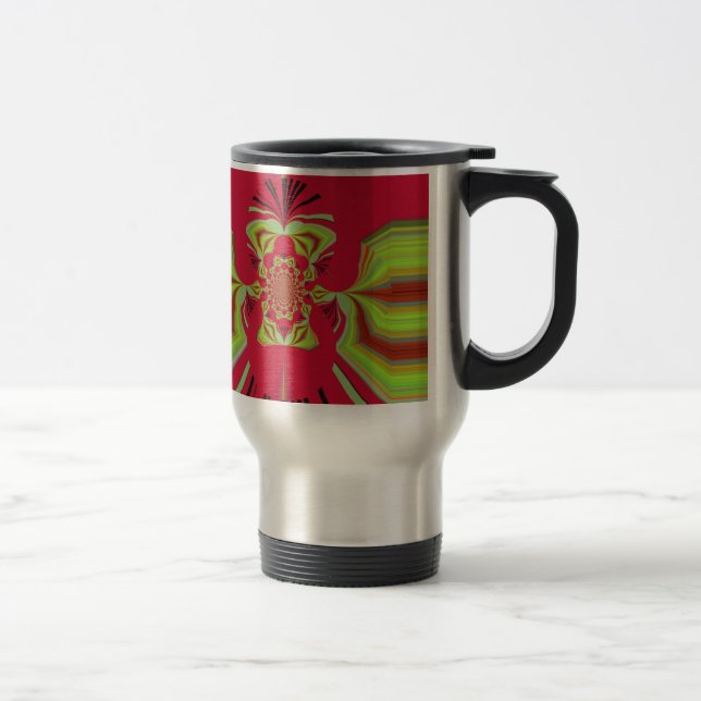 Taza De Viaje Patrón rojo Hakuna Matata (Derecha)