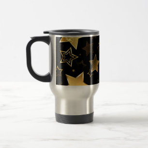 Taza De Viaje Patrón sin foco con las estrellas doradas