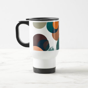 Taza De Viaje Patrones geométricos minimalistas - Bloque de viaj