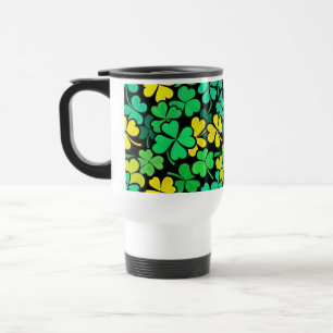 Taza De Viaje Pattern St. Patrick's Day Clovers