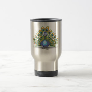 Taza De Viaje Pavo real
