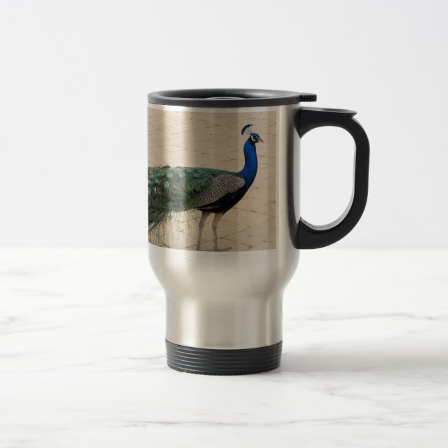 Taza De Viaje Pavo real imponente (Derecha)