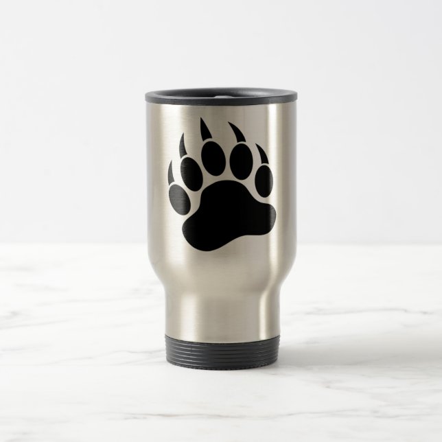 Taza De Viaje Paw de oso negro (Centro)