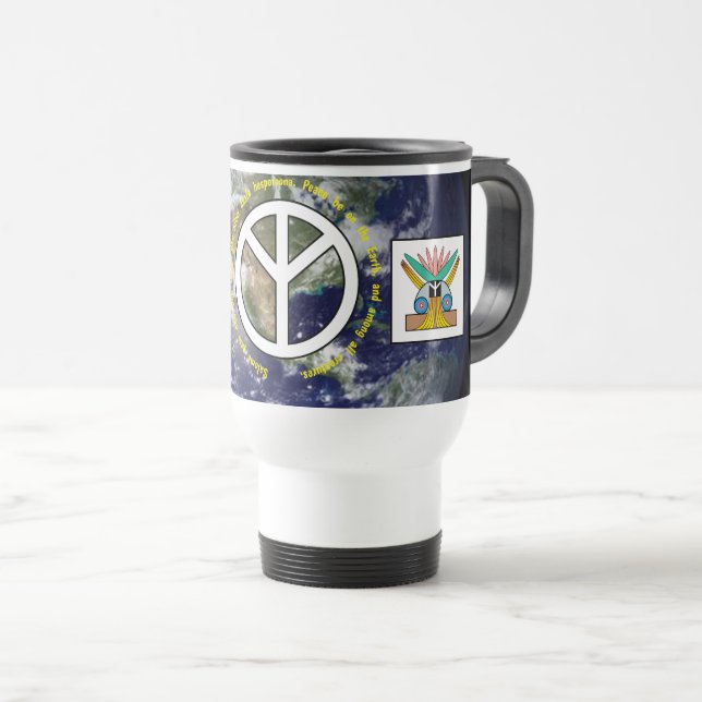 Taza De Viaje Paz en la tierra (Anverso derecho)