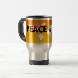 Taza De Viaje Paz vs Guerra buenas muecas