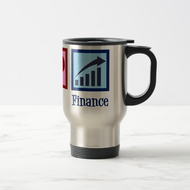 Taza De Viaje Peace Love Finance (Derecha)