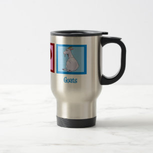 Taza De Viaje Peace Love Goats