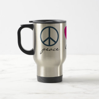 Taza De Viaje Peace Love Paws
