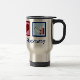 Taza De Viaje Peace Love Phlebotomy
