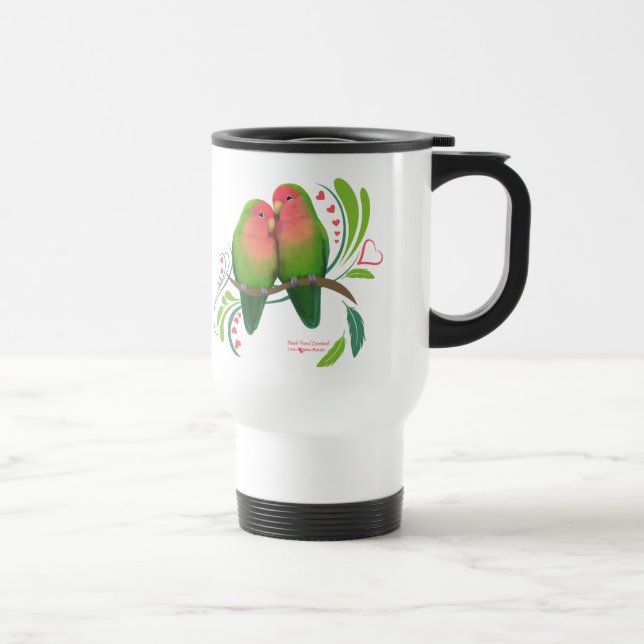 Taza De Viaje Peach Faced Love Birds (Derecha)