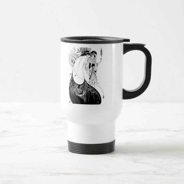 Taza De Viaje Peacock Skirt Beardsley Art Nouveau (Derecha)