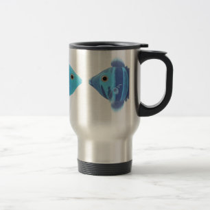 Taza De Viaje peces azules