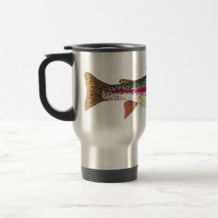Taza De Viaje Peces de trucha arco iris