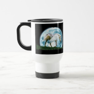 Taza De Viaje Pegasus & Moon Fantasy Arte Beber Mug