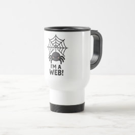 Taza De Viaje Pegatina de araña 🕷️ ✨ | Personalizado Web Fun"