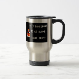 Taza De Viaje Peligroso Ir Sin Café Viaje Mug