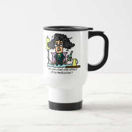 Taza De Viaje Pelo oscuro del efecto secundario de la medicación