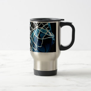 Taza De Viaje pelota de baloncesto azul
