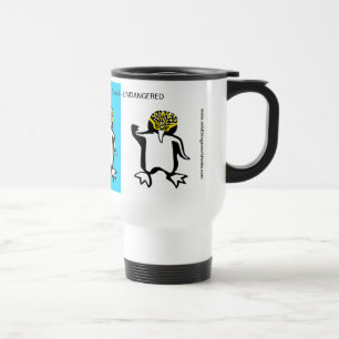 Taza De Viaje PENGUINA de ojos amarillos lisos - animal amenazad