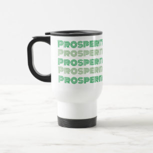 Taza De Viaje Pensamiento rico pensamiento prosperidad Mensaje v