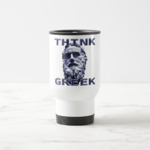 Taza De Viaje Pensar en griego