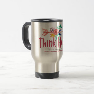 Taza De Viaje Pensar en la mugre feliz de plata