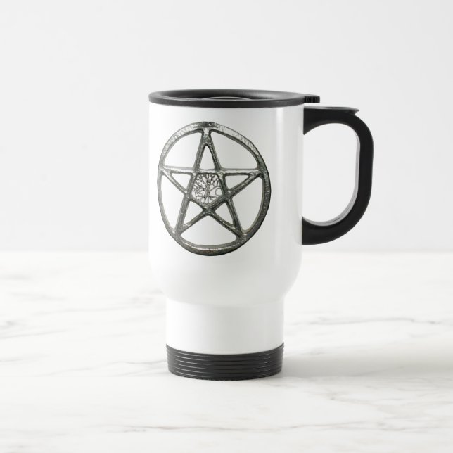 Taza De Viaje Pentáculo Árbol De La Vida Mug (Derecha)