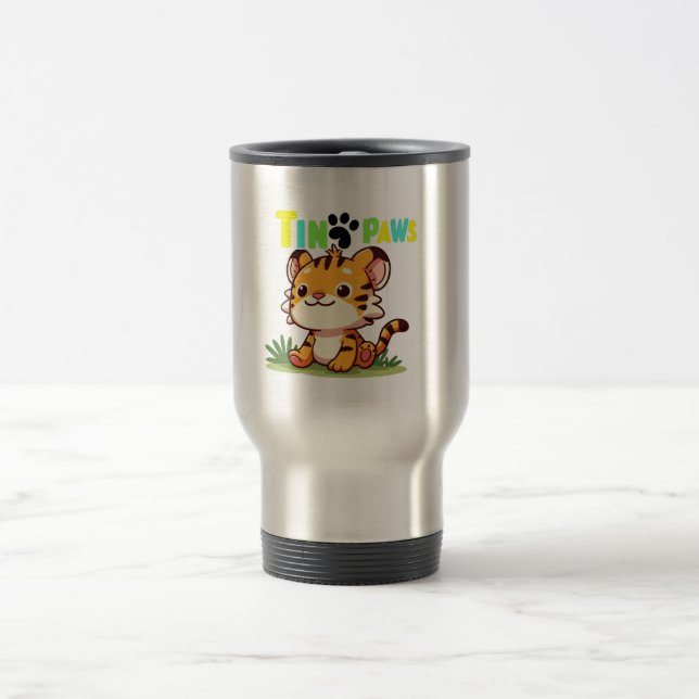 Taza De Viaje Pequeñas patas, gran rugido (Centro)