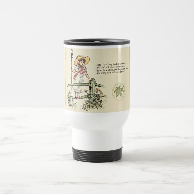 Taza De Viaje Pequeño Bo-Peep: La enfermera Kate Greenaway clási (Centro)