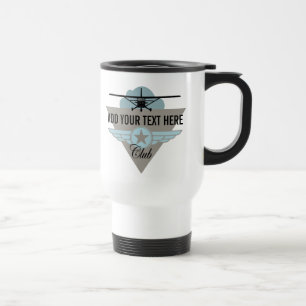 Taza De Viaje Pequeño club plano su texto aquí