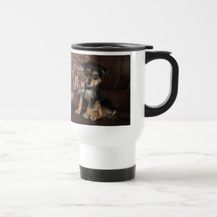 Taza De Viaje Pequeño perro lindo del rescate